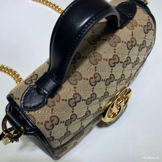 First bag ru GUCCI mini Marmont bag handle top GG 0730